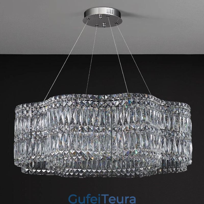 אור תקרה קריסטל מודרני פשוט קישוט אור תליון