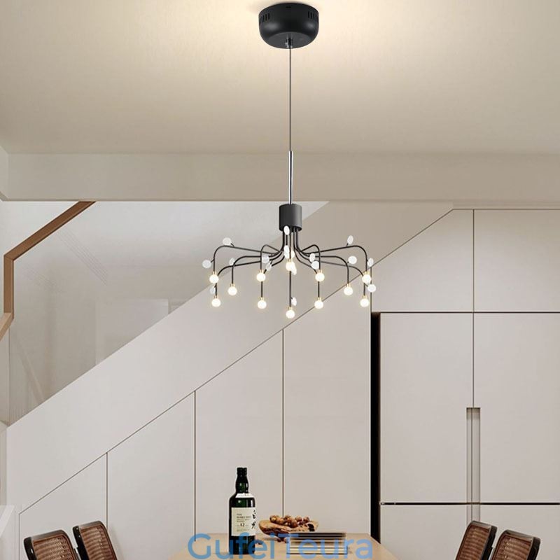 תאורת תליון Nordic Creative Natural White Ceiling Light 14 אורות