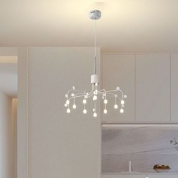 תאורת תליון Nordic Creative Natural White Ceiling Light 14 אורות