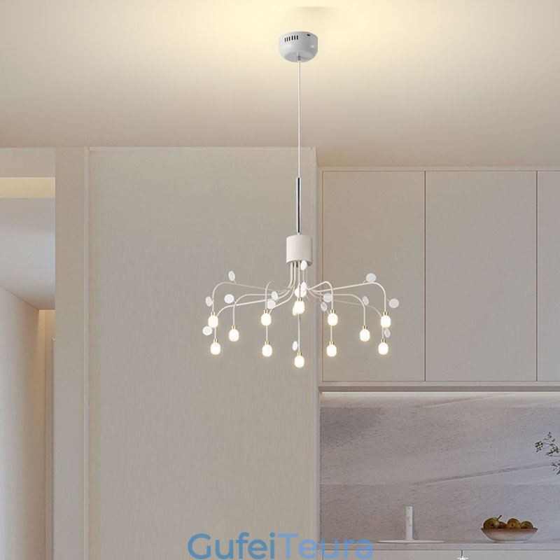 תאורת תליון Nordic Creative Natural White Ceiling Light 14 אורות
