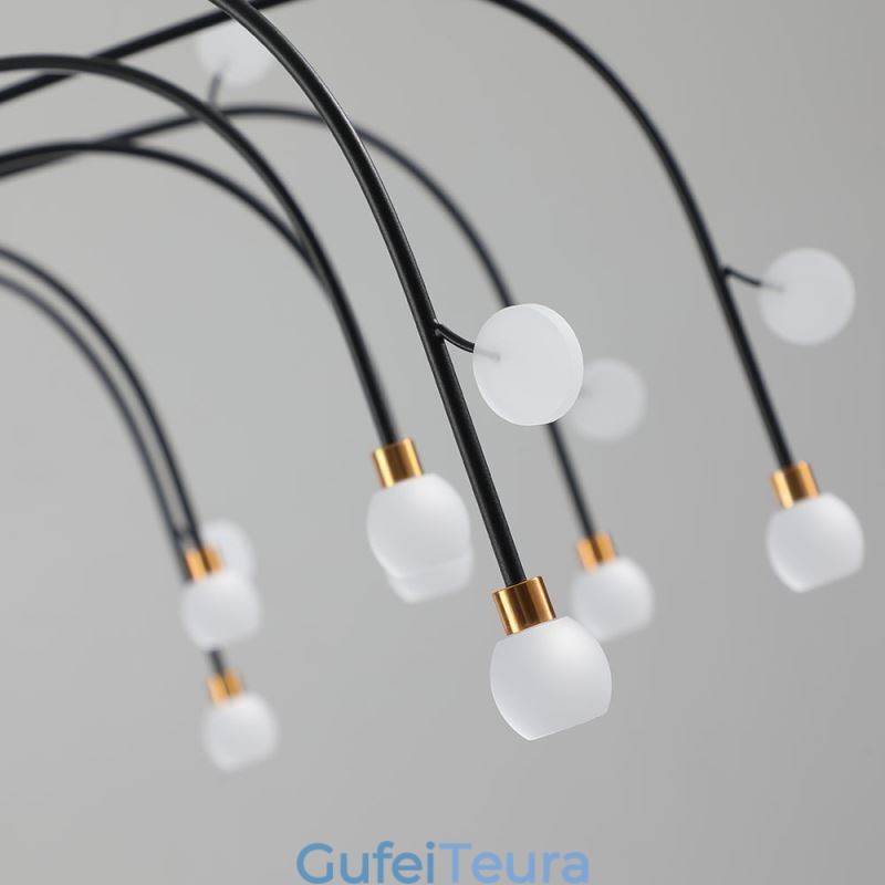 תאורת תליון Nordic Creative Natural White Ceiling Light 14 אורות