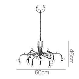 תאורת תליון Nordic Creative Natural White Ceiling Light 14 אורות