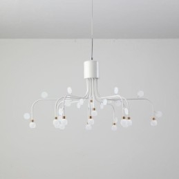 תאורת תליון Nordic Creative Natural White Ceiling Light 14 אורות