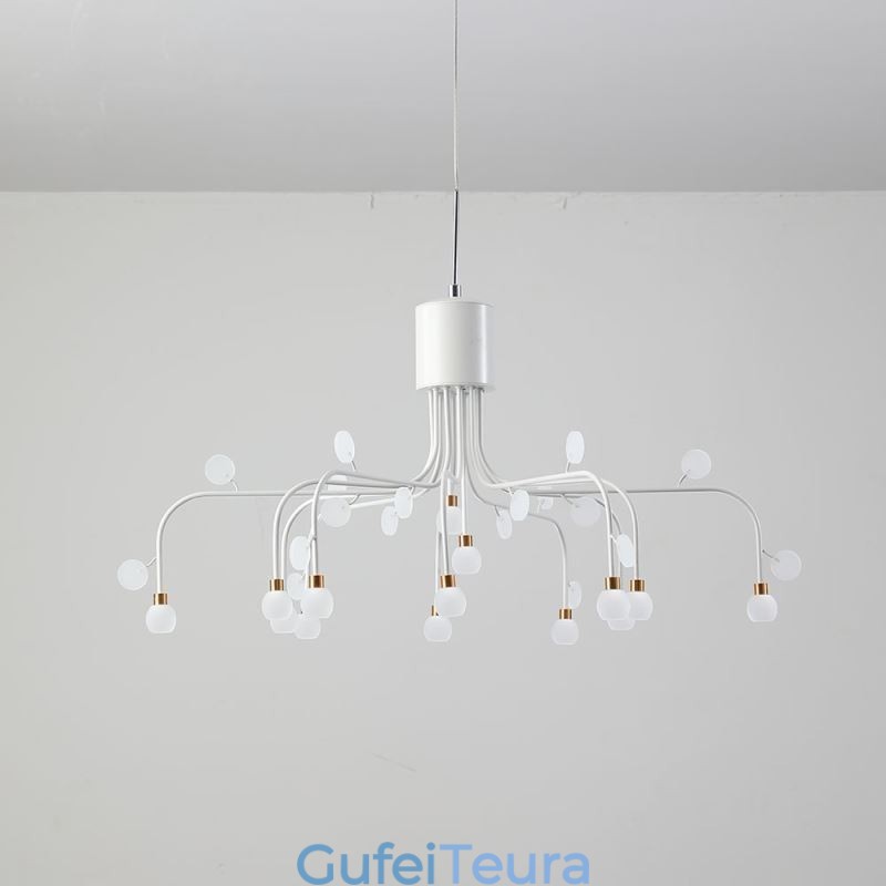 תאורת תליון Nordic Creative Natural White Ceiling Light 14 אורות