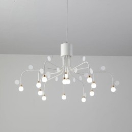 תאורת תליון Nordic Creative Natural White Ceiling Light 14 אורות