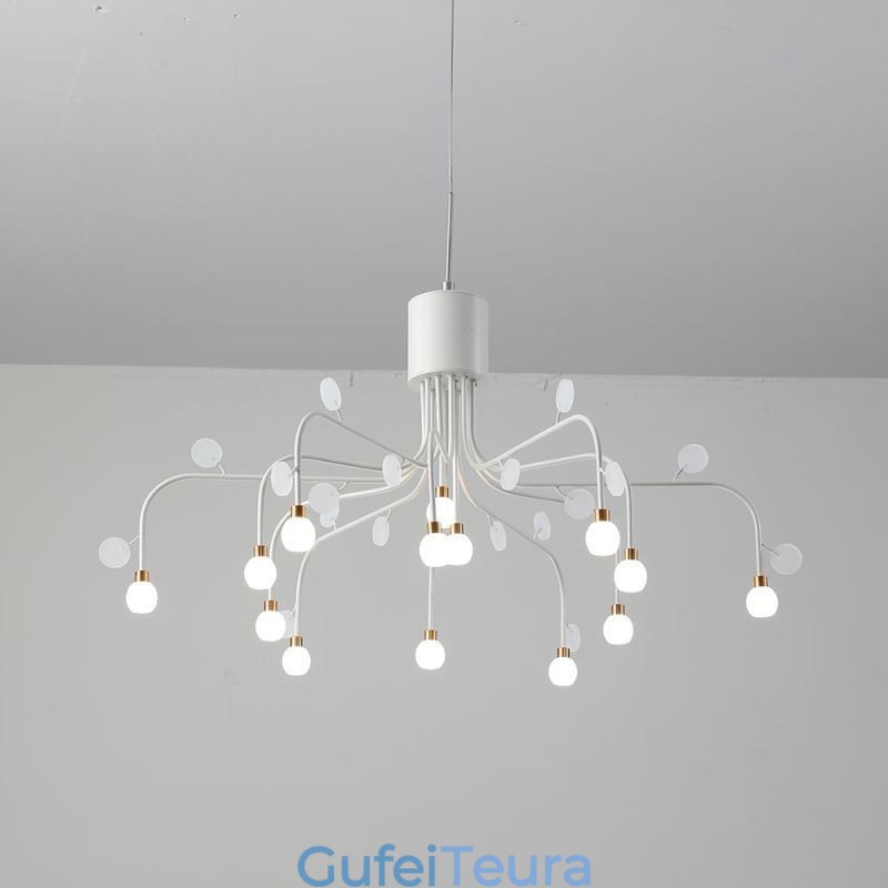 תאורת תליון Nordic Creative Natural White Ceiling Light 14 אורות