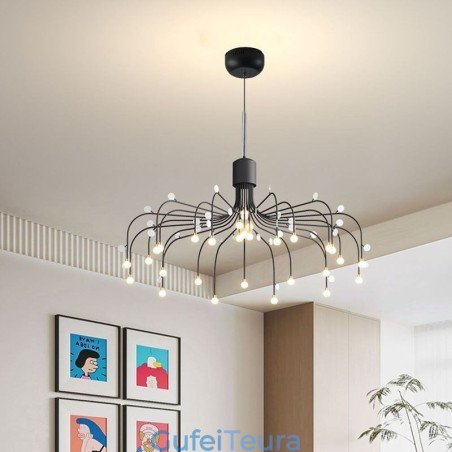 תאורת תליון Nordic Creative Natural White Ceiling Light 30 אורות תאורת תליון Nordic Creative Natural White Ceiling Light 30 אורות