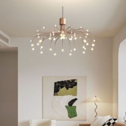 תאורת תליון Nordic Creative Natural White Ceiling Light 30 אורות
