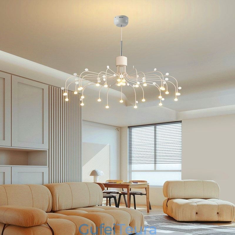 תאורת תליון Nordic Creative Natural White Ceiling Light 30 אורות