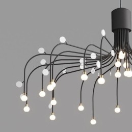 תאורת תליון Nordic Creative Natural White Ceiling Light 30 אורות
