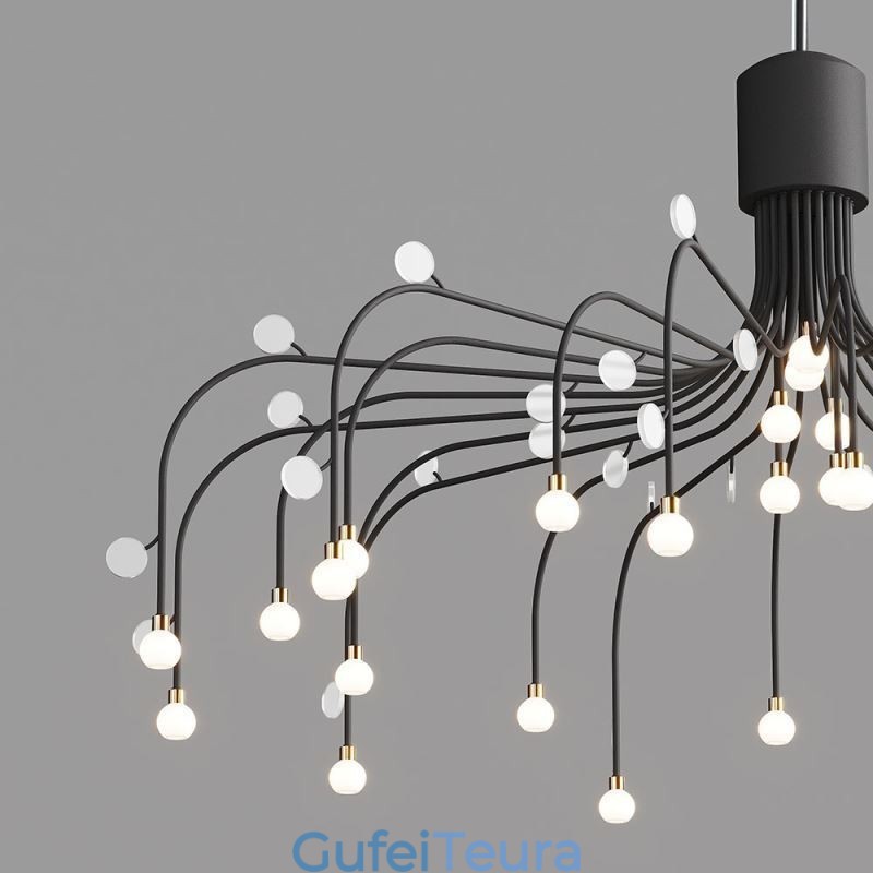 תאורת תליון Nordic Creative Natural White Ceiling Light 30 אורות