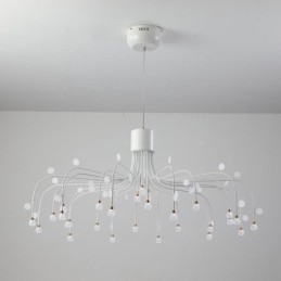 תאורת תליון Nordic Creative Natural White Ceiling Light 30 אורות
