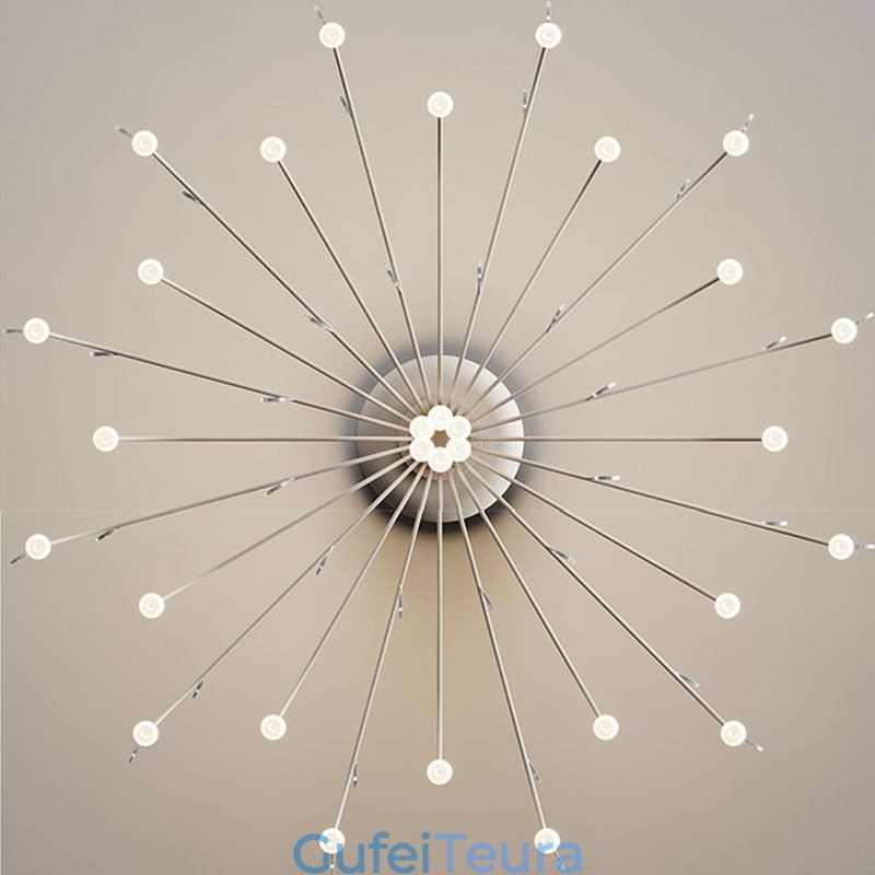 תאורת תליון Nordic Creative Natural White Ceiling Light 30 אורות