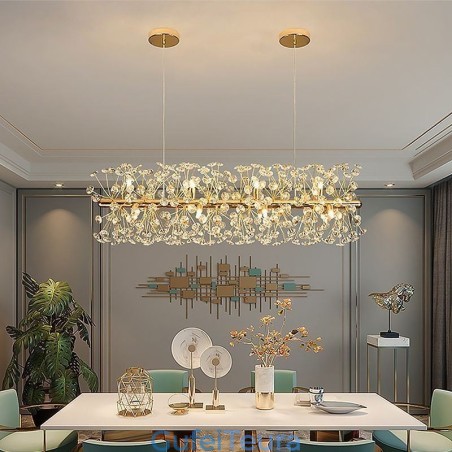 אור תליון רצועת חילול שמש פרח אור תקרת ברזל יצוק