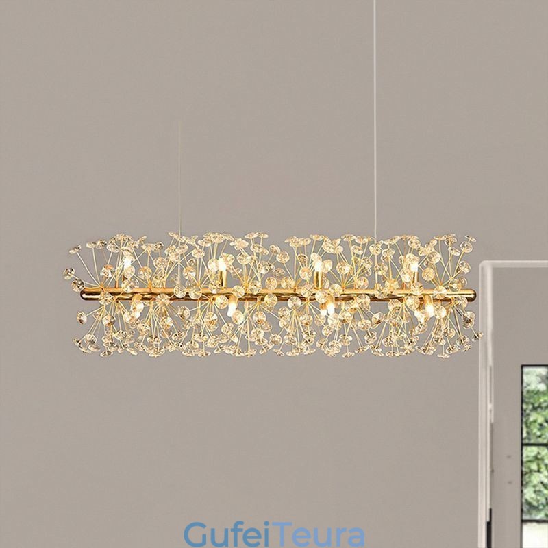 אור תליון רצועת חילול שמש פרח אור תקרת ברזל יצוק