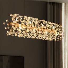 אור תליון רצועת חילול שמש פרח אור תקרת ברזל יצוק