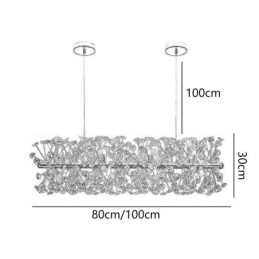 אור תליון רצועת חילול שמש פרח אור תקרת ברזל יצוק