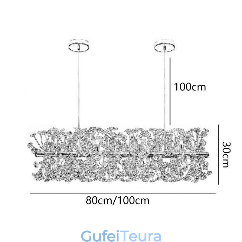 אור תליון רצועת חילול שמש פרח אור תקרת ברזל יצוק