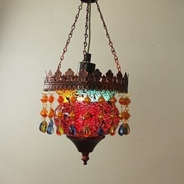כרטיס חג המולד Lnternet Cafe Retro Art Chandelier Garden Industrial