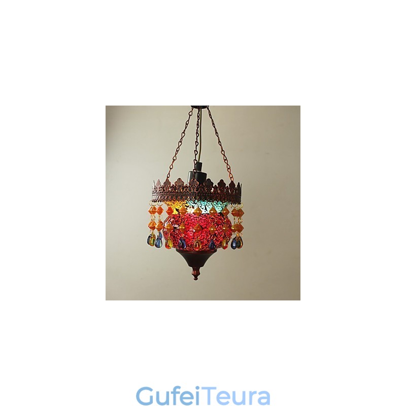 כרטיס חג המולד Lnternet Cafe Retro Art Chandelier Garden Industrial
