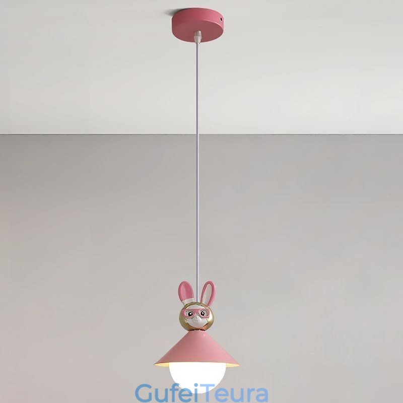 אור תליון מודרני מינימליסטי G9 ברזל יצוק ארנב עגל שרף אור תקרה