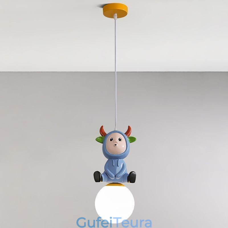 אור תליון מודרני מינימליסטי G9 ברזל יצוק ארנב עגל שרף אור תקרה