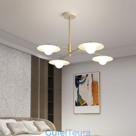 אור תליון נורדי Creative G9 ברזל יצוק תקרה אור