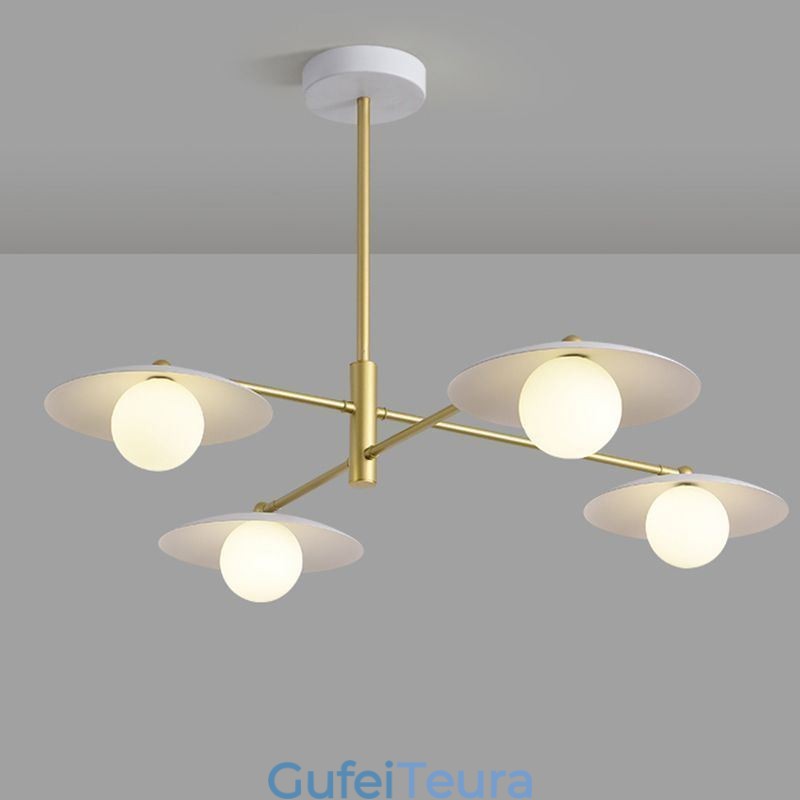 אור תליון נורדי Creative G9 ברזל יצוק תקרה אור