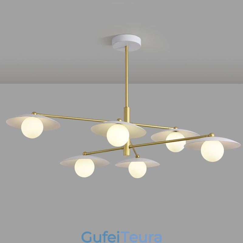 אור תליון נורדי Creative G9 ברזל יצוק תקרה אור