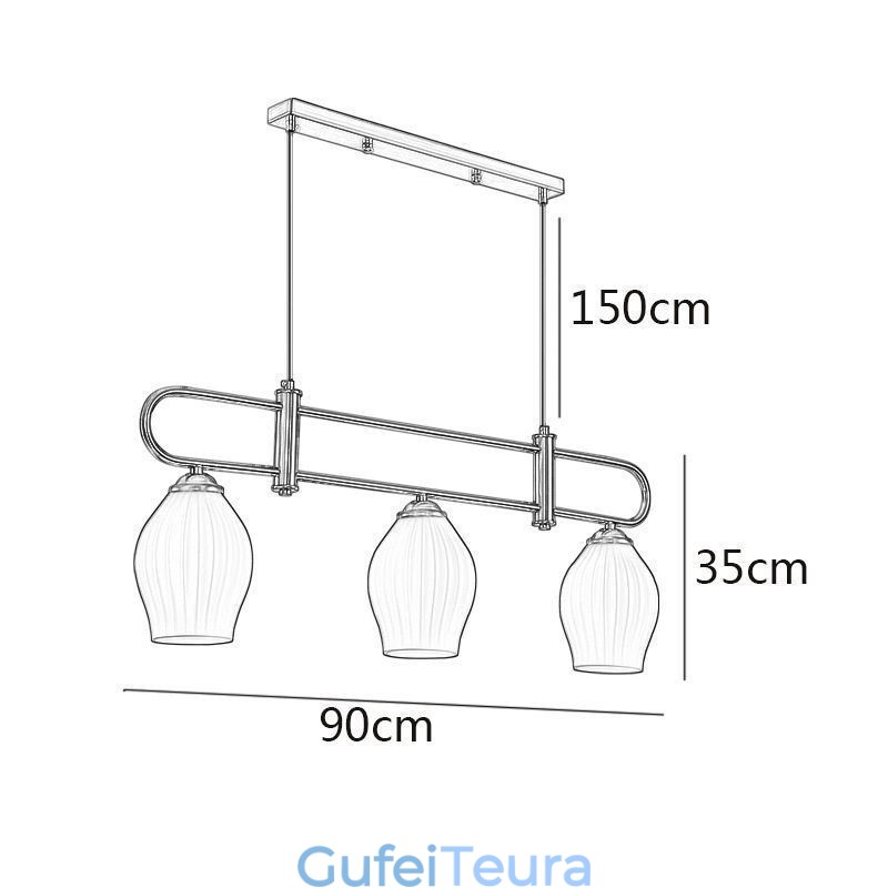 אור תליון נורדי ברזל יצוק אור תקרת אבקן יצירתי