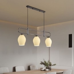 אור תליון נורדי ברזל יצוק אור תקרת אבקן יצירתי