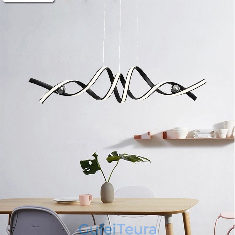 אור תליון מינימליסטי אומנות אלומיניום אור תקרה ספירלה מינימליסטי