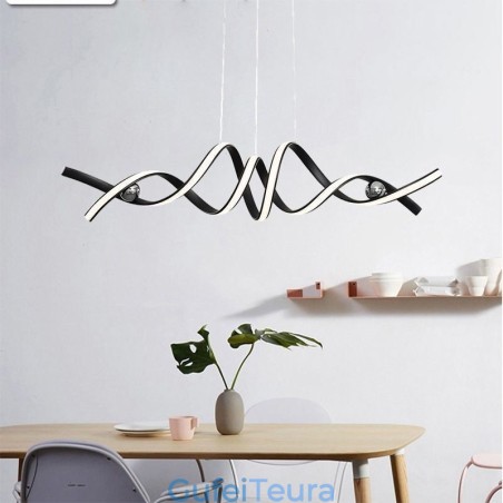 אור תליון מינימליסטי אומנות אלומיניום אור תקרה ספירלה מינימליסטי