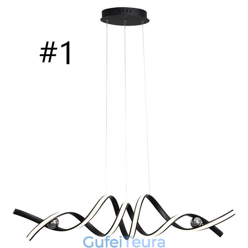 אור תליון מינימליסטי אומנות אלומיניום אור תקרה ספירלה מינימליסטי