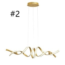 אור תליון מינימליסטי אומנות אלומיניום אור תקרה ספירלה מינימליסטי