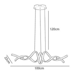 אור תליון מינימליסטי אומנות אלומיניום אור תקרה ספירלה מינימליסטי