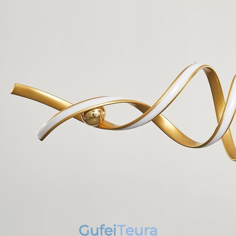 אור תליון מינימליסטי אומנות אלומיניום אור תקרה ספירלה מינימליסטי