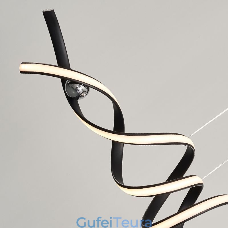 אור תליון מינימליסטי אומנות אלומיניום אור תקרה ספירלה מינימליסטי