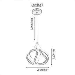 אור תליון אלומיניום אומנות דלעת קטנה אור תקרה