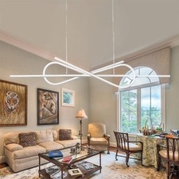 אור תליון פשוט אלומיניום ארט Bowknot אור תקרה