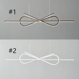 אור תליון פשוט אלומיניום ארט Bowknot אור תקרה