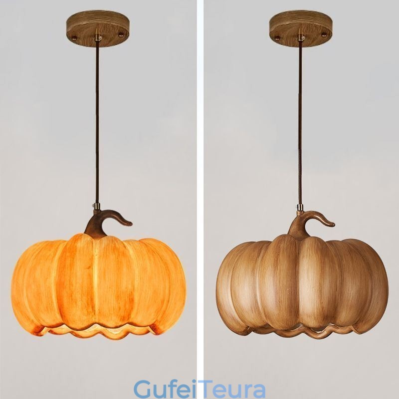 מנורת תליון דלעת יצירתית יפנית רטרו מנורת תקרה