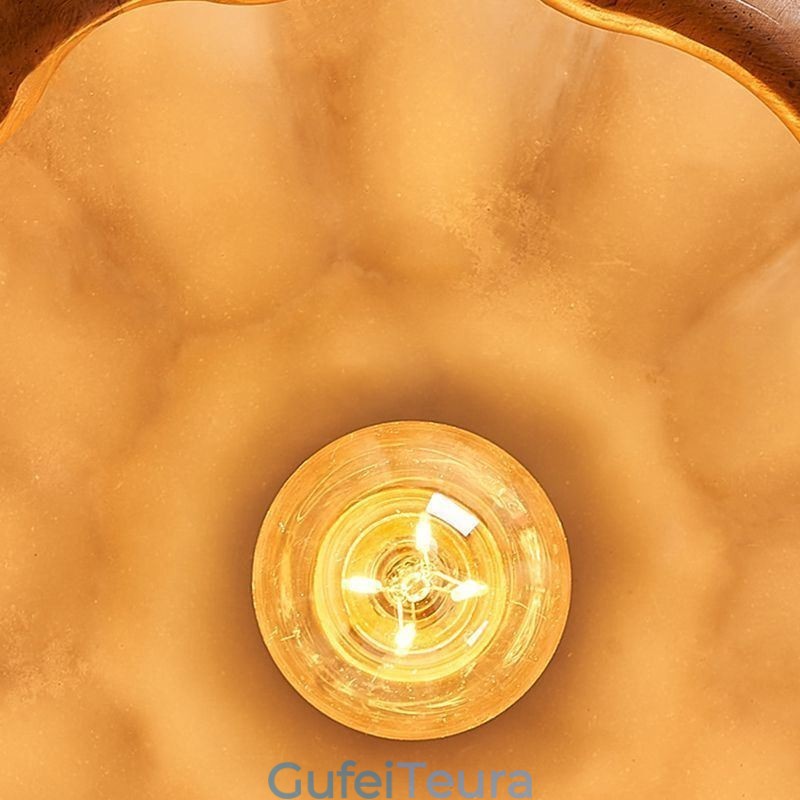 מנורת תליון דלעת יצירתית יפנית רטרו מנורת תקרה