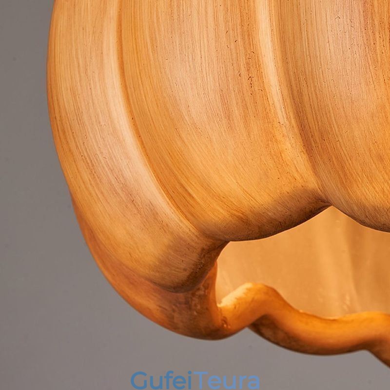 מנורת תליון דלעת יצירתית יפנית רטרו מנורת תקרה