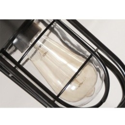 אור חוץ אמריקאי רטרו עמיד למים בצורת כלוב ציפורים תליון אור גן