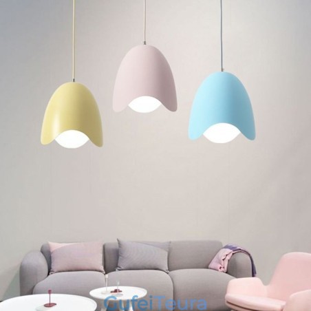 Creative Macaron Pendant Light מנורת תליון ראש יחיד Creative Macaron Pendant Light מנורת תליון ראש יחיד