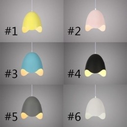 Creative Macaron Pendant Light מנורת תליון ראש יחיד