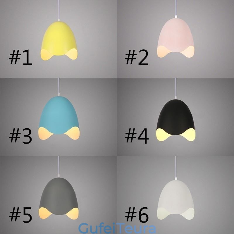 Creative Macaron Pendant Light מנורת תליון ראש יחיד