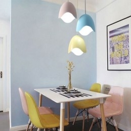 Creative Macaron Pendant Light מנורת תליון ראש יחיד
