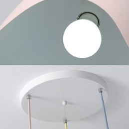 Creative Macaron Pendant Light מנורת תליון ראש יחיד